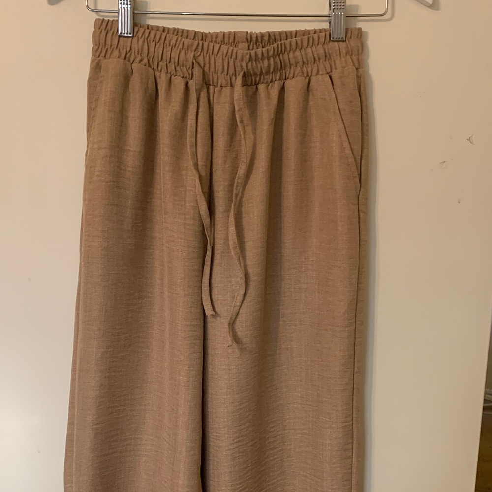 Tan Drawstring Pants